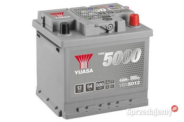 Akumulator Yuasa Silver 12V 54Ah 500A YBX5012 P osobowe Akumulatory Tomaszów Mazowiecki