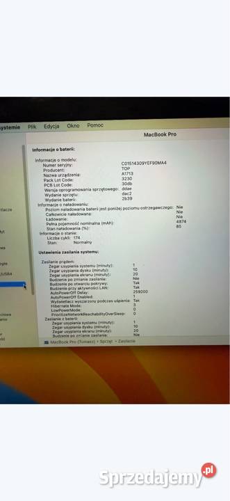 Apple Macbook Pro 2017 A1708 8GB Ząbki sprzedam