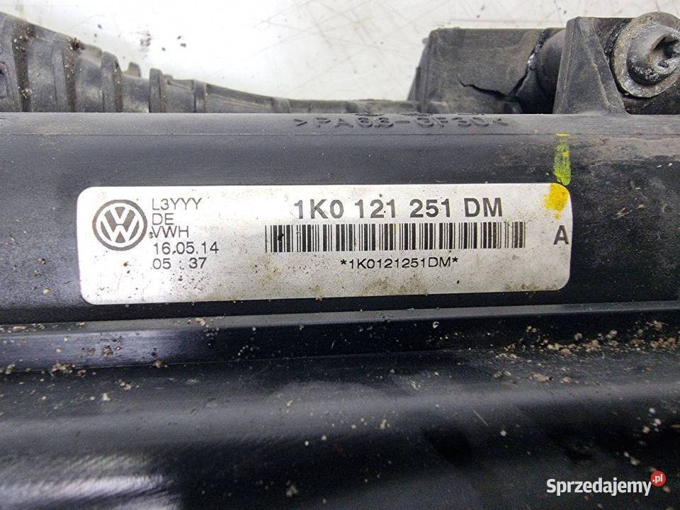 CHŁODNICA WODY SKODA SUPERB II 1K0121251DM Lipno