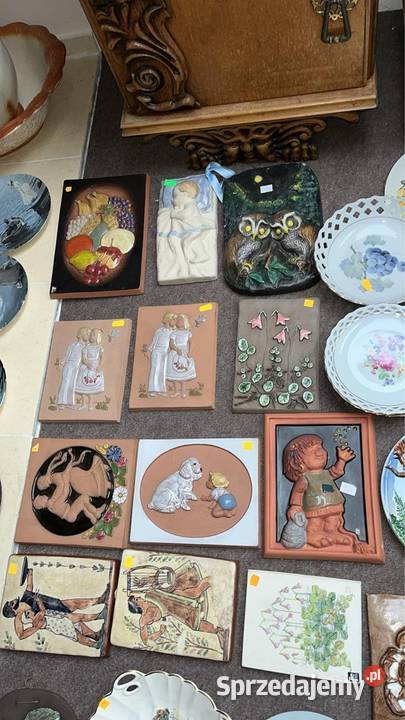 Kafel ceramiczny z Parą Sygnowany Jie Gantofta