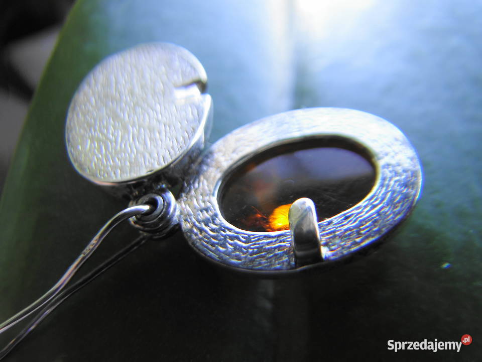Stary sekretnik srebro 1 bursztyn srebro