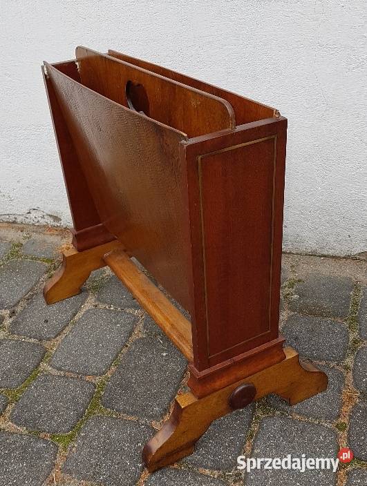 Zabytkowy mahoniowy gazetnik kujawsko-pomorskie Bydgoszcz