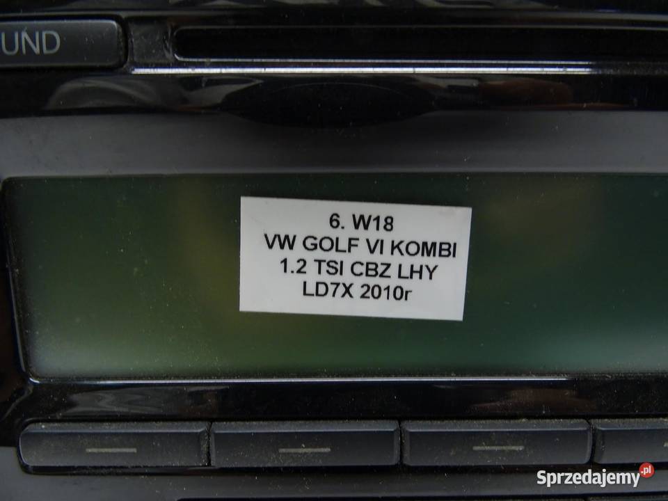 RADIO RADIOODTWARZACZ CD 1K0035186AA VW GOLF VI Sprzęt audio fabryczny