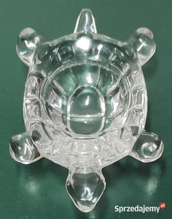 Unikat Huta Szkła Lucyna Żółw z kryształu Porcelana i szkło Warszawa