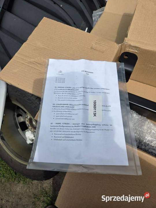 Hak holowniczy Opel Crossland X 1659319880 sprzedam