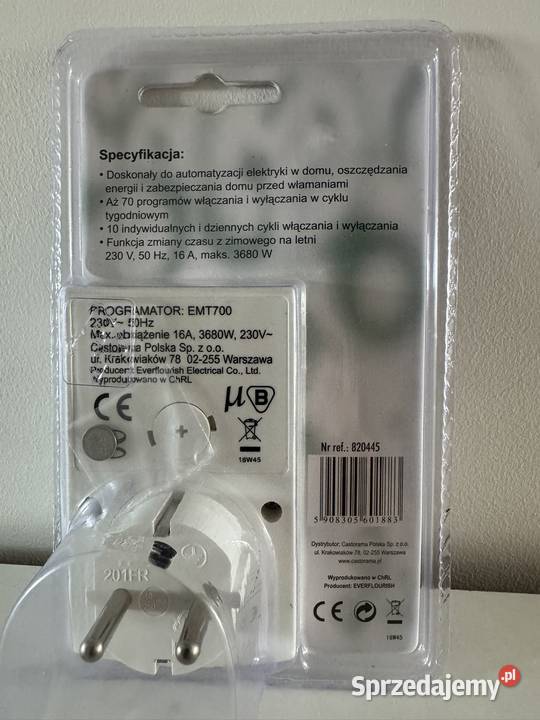 Programator cyfrowy tygodniowy EMT700 nowy Poznań