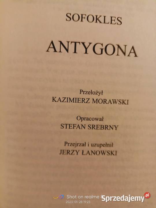 Sofokles Antygona Elektra Król Edyp księgarnia