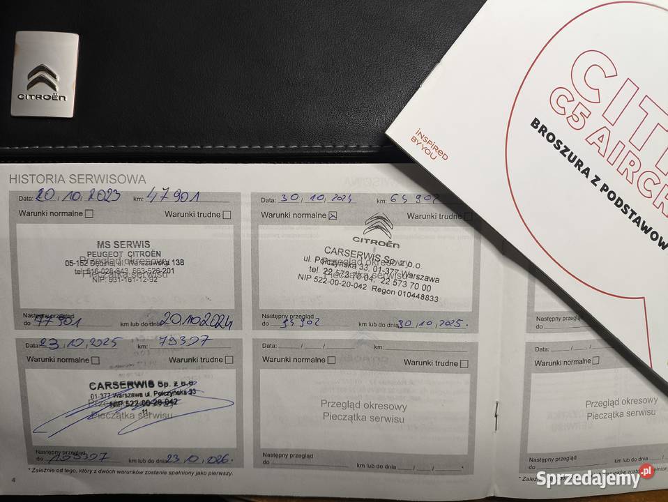 Citroen C5 aircross 2020 Salon bezwypadkowy Hak Citroën Warszawa