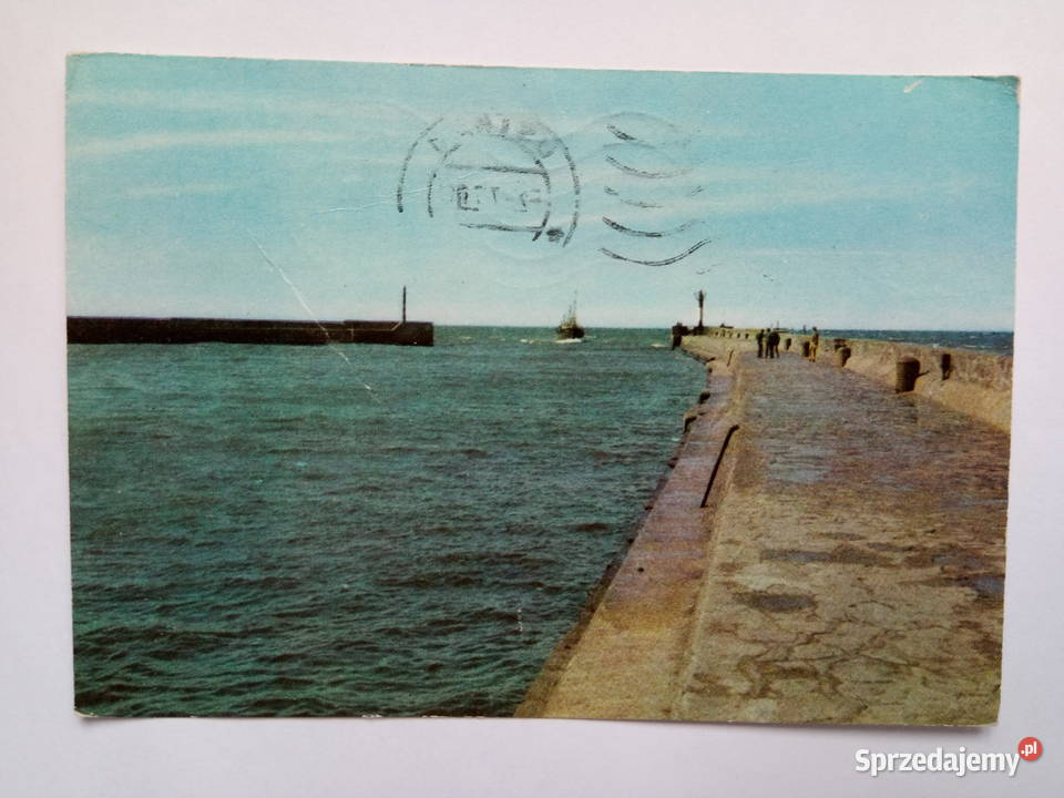 Pocztówka z Ustki z 1971r Znaczek Dąbrowa Górnicza sprzedam