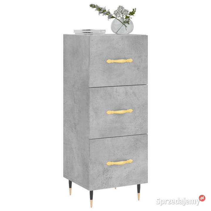 Szafka szarość betonu 345x34x90 materiał Warszawa