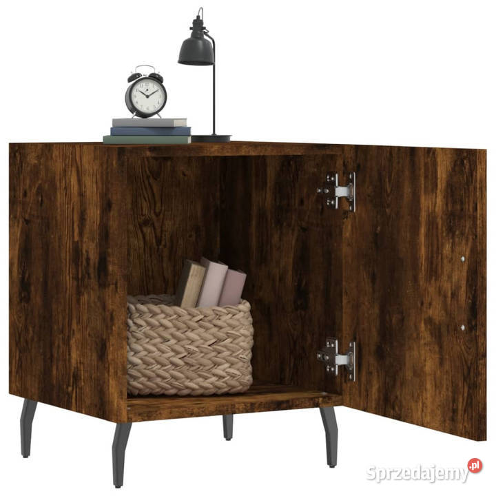 Szafki nocne 2 przydymiony dąb 40x40x50 WM827607 mazowieckie Warszawa sprzedam