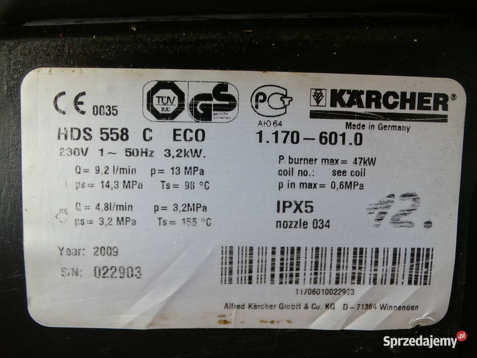 Myjka Ciśnieniowa Karcher HDS 558 C ECO Radom