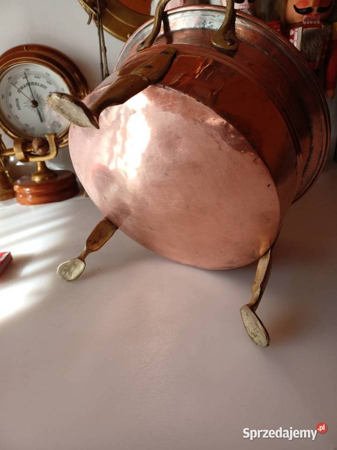 Duży miedziany skandynawski kocioł donica Dom i Ogród Poznań sprzedam