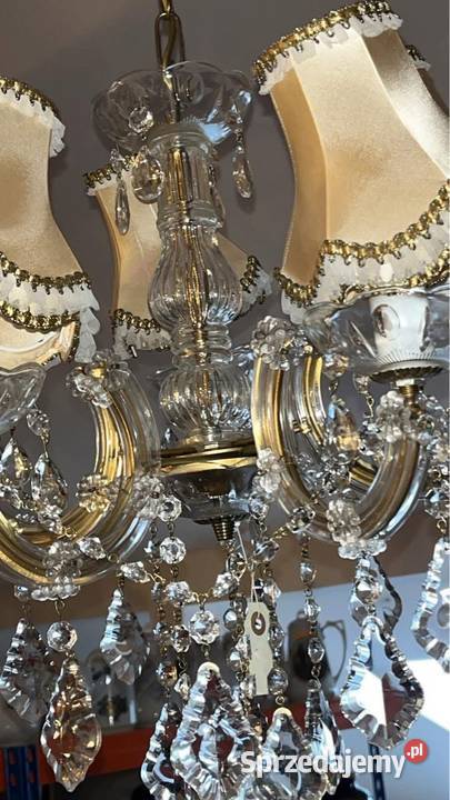 Żyrandol kryształowy Pięcioramienny pomorskie Gdańsk