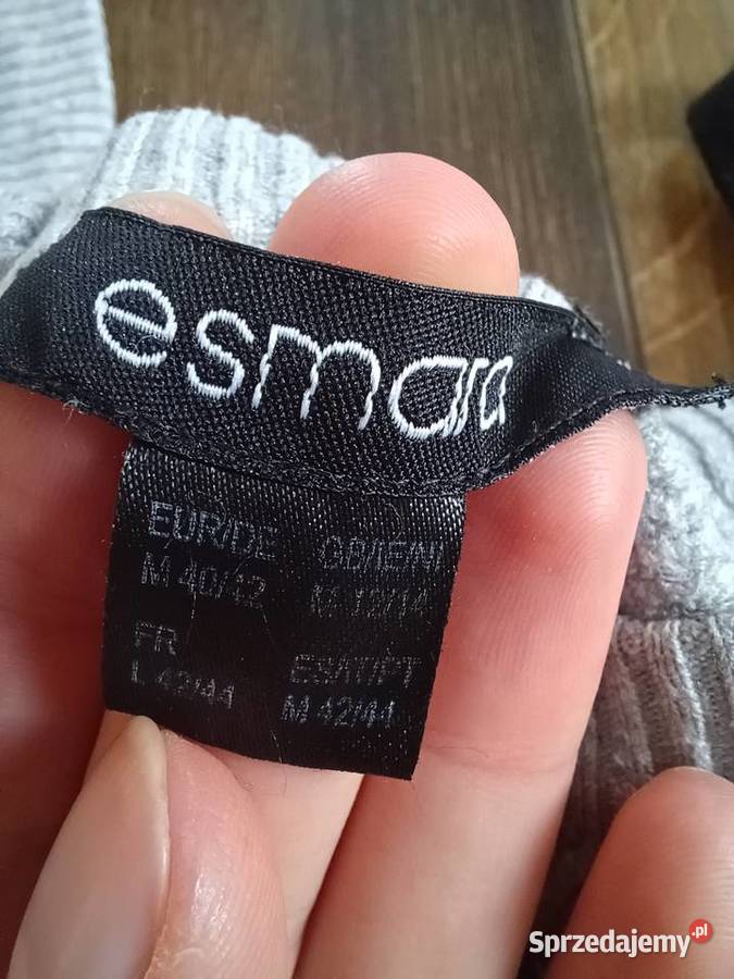 Sweter jasnoszary Esmara rozmiar S wiskoza w długi Rzeszów