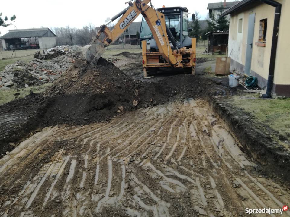 USŁUGI KOPARKO ŁADOWARKĄ młot transport Kęty