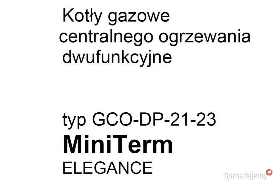 Zawór gazowy do kotła GCODP2123 MiniTerm Wałbrzych