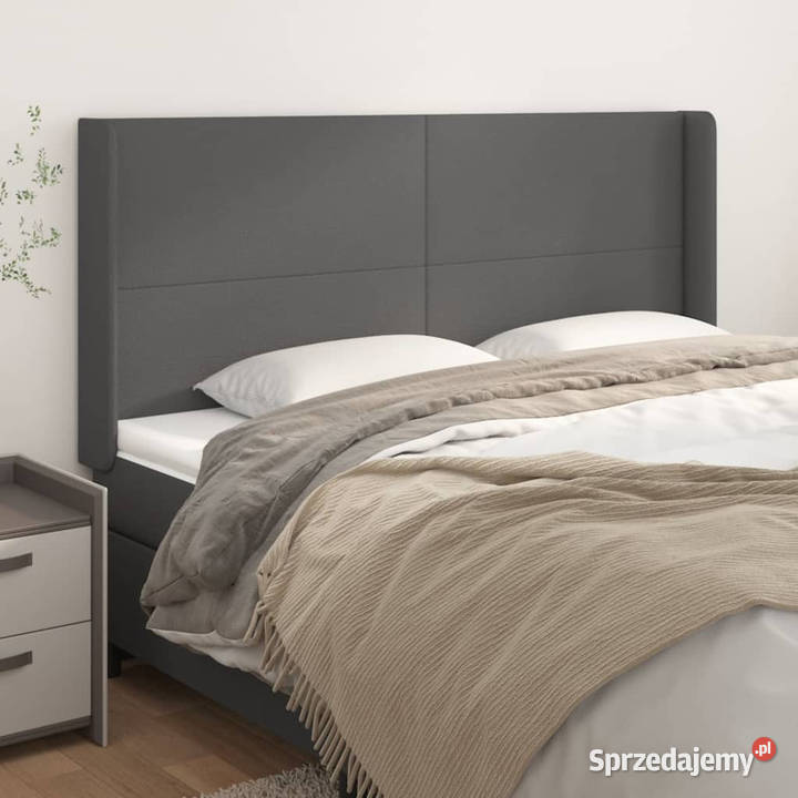 Zagłówek uszak szary 203x16x118128 sztuczna Warszawa sprzedam