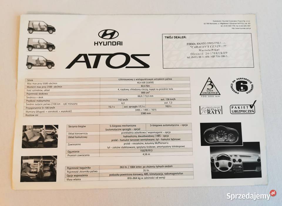 Prospekt Hyundai Atos Puławy