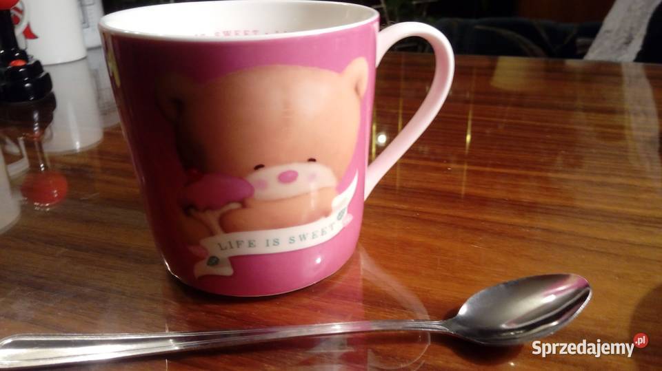 Duże kubki z łyżeczkami Warszawa