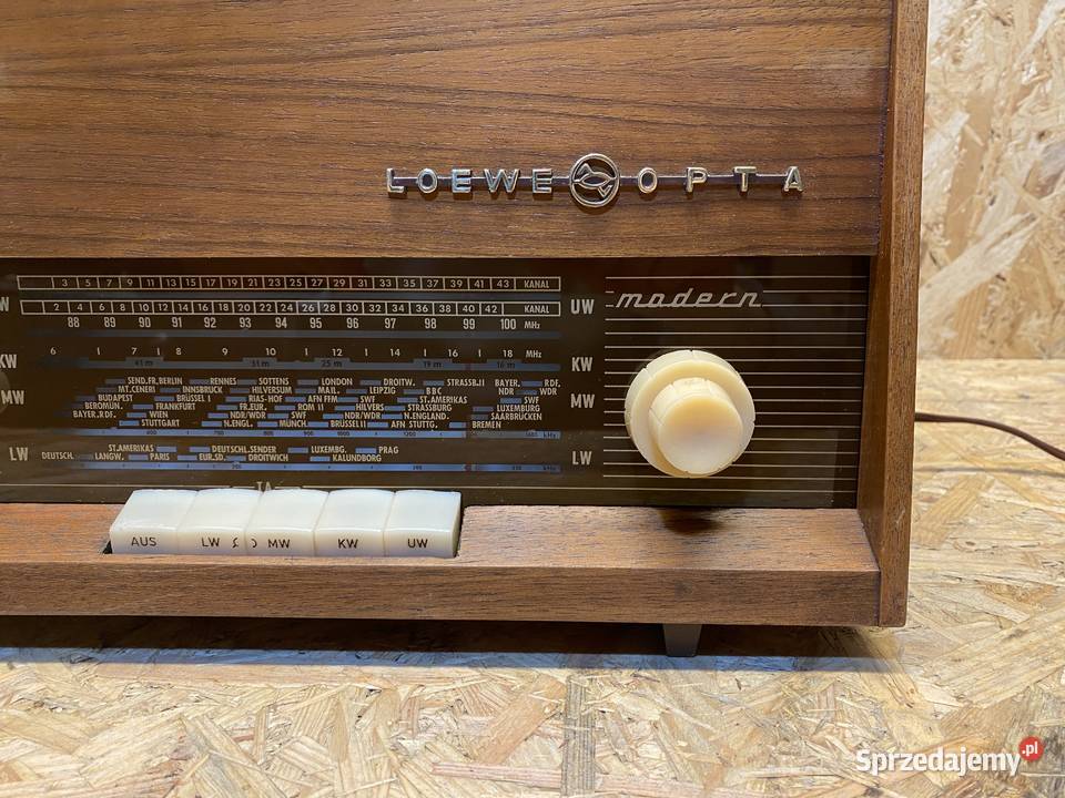 Radio lampowe Loewe Opta Bella Modern film Gałkowice-Ocin