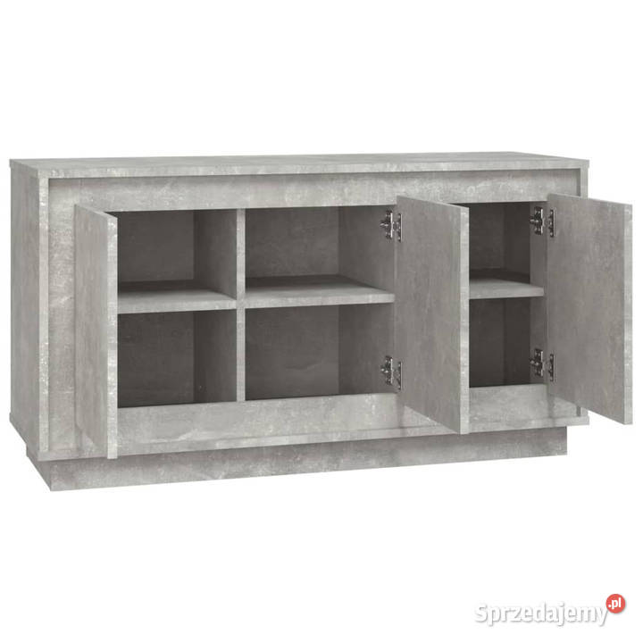 Szafka szarość betonu 102x35x55 materiał