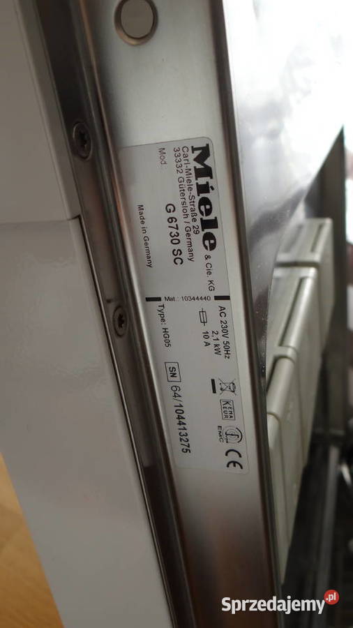 Zmywarka Miele G 6200 biała 60 serwisie w Piła