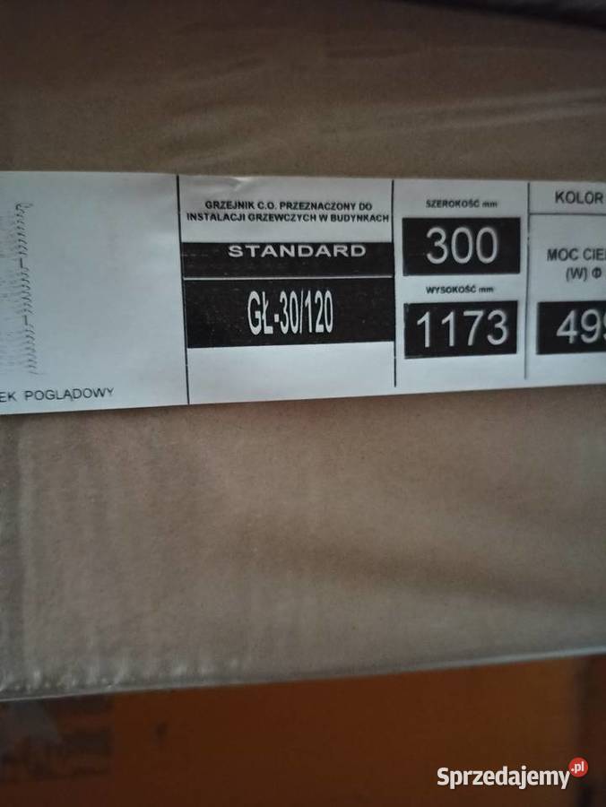 Grzejnik Łazienkowy GŁ30120 Biały PodDolne biały Siedlce