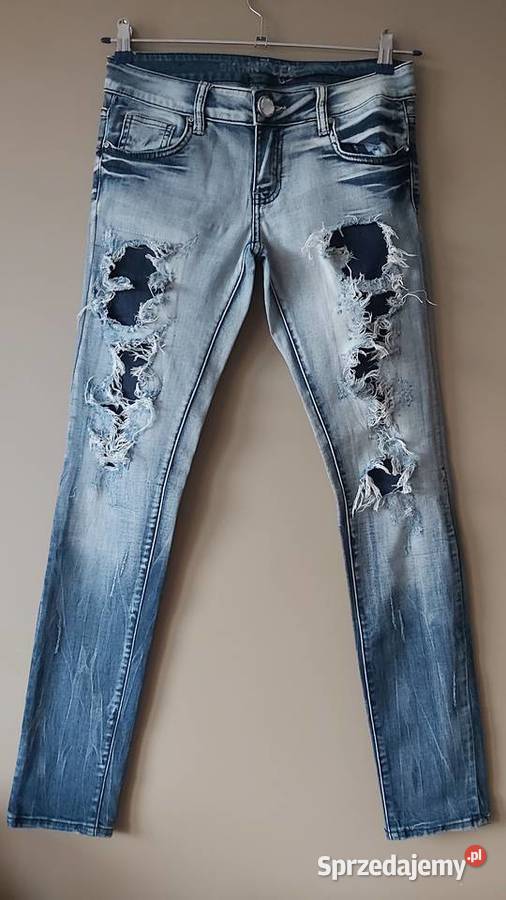 Spodnie dżinsowe jeansy damskie Skinny r28M niebieski sprzedam