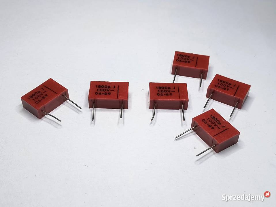 Kondensator 1800pF 18nF 100V MKSE Unitra MIFLEX Elektronika Gdańsk