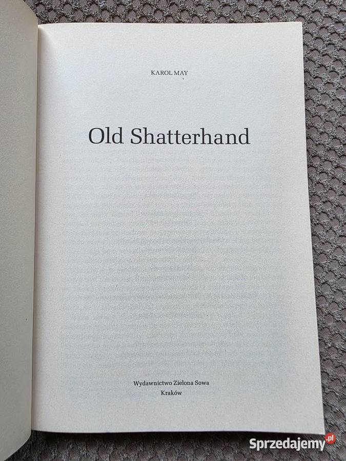 nowa Karol May Old Shatterhand Kraków sprzedam