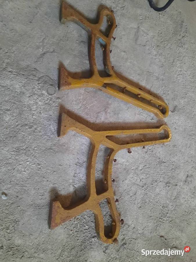 Nogi zeliwne stara ławka vintage Brusy