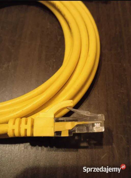 10x Kabel żółty Patch Cord RJ45 Cat 5e 15 metra mazowieckie