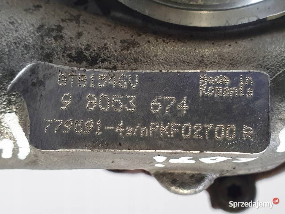 TURBOSPRĘŻARKA Opel Zafira B Astra J 17 CDTI
