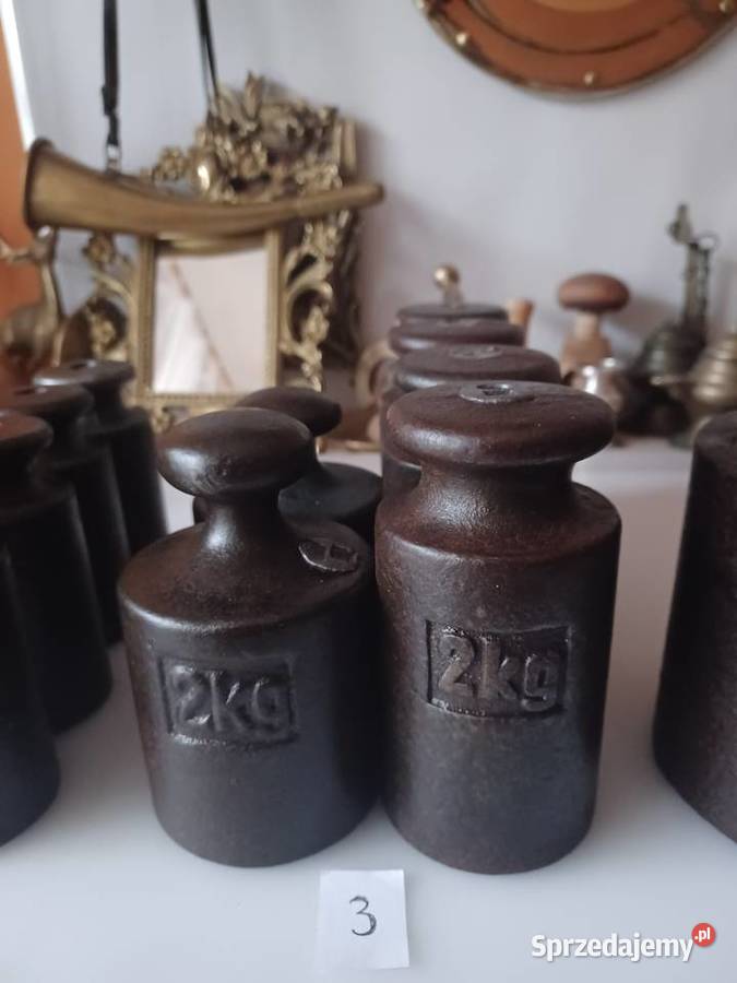 Stare metalowe odważniki