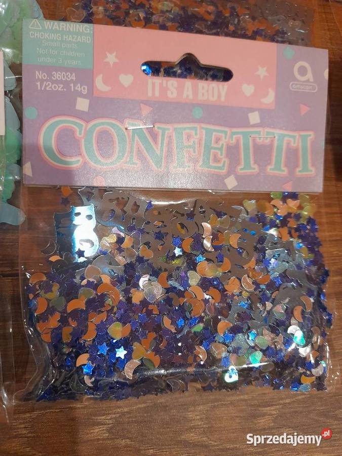 Konfetti na baby shower bociankowe wielkopolskie Konin