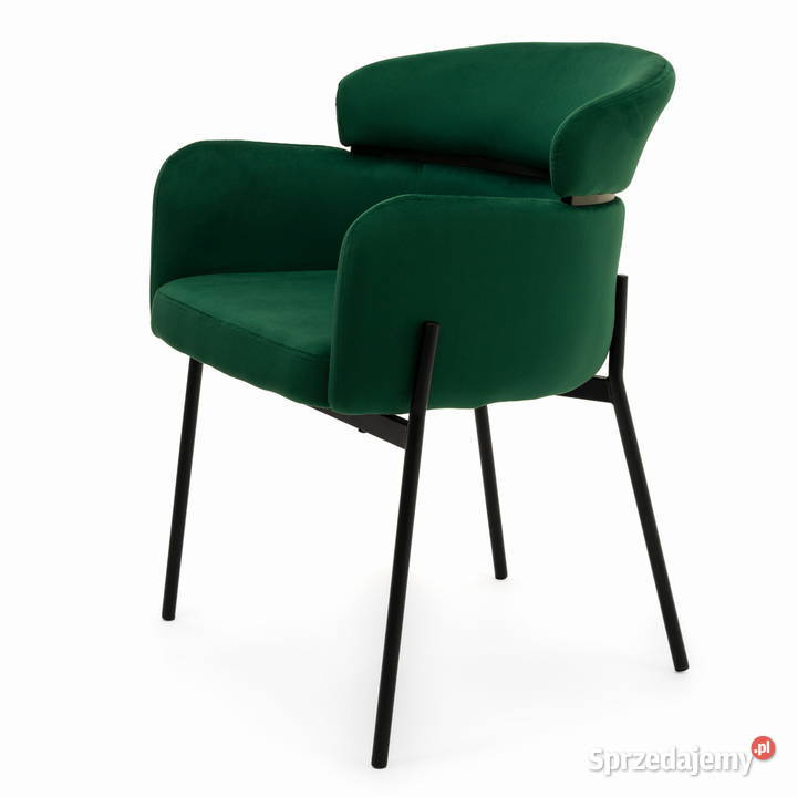 Krzesło Tapicerowane Bolzano Butelkowa Zieleń Tarchały Małe