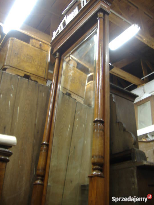 Antyki Oryginalne lustro Secesyjne z konsolą Wągrowiec