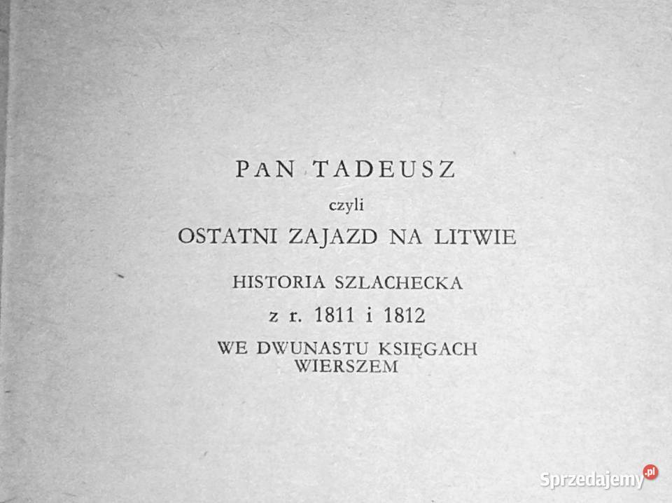 Pan Tadeusz Adam Mickiewicz Chełm