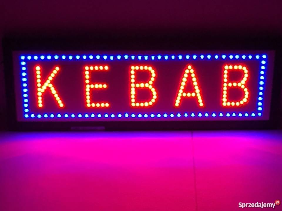 Reklama szyld neon KEBAB 95x25 PRODUCENT mazowieckie sprzedam
