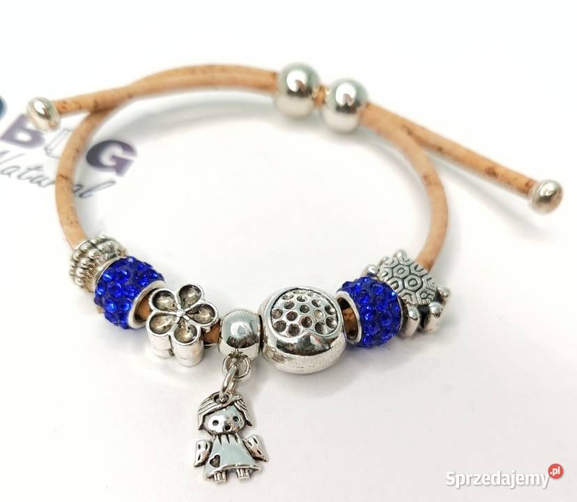 Bransoletka korkowa Charms z korka wegańska z Kraków