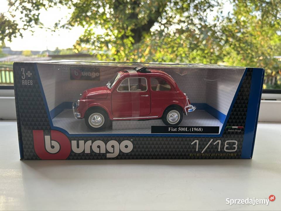 Bburago Fiat 500L 1968 model w skali 118 Kolekcje Jaworzno