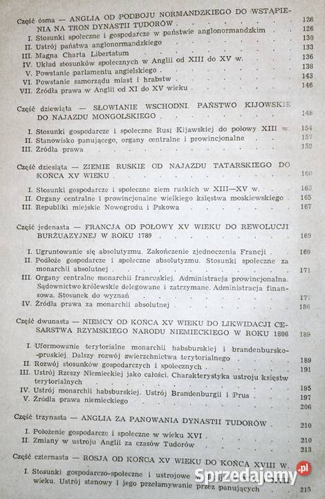 Zarys powszechnej historii państwa i prawa Iwo sprzedam