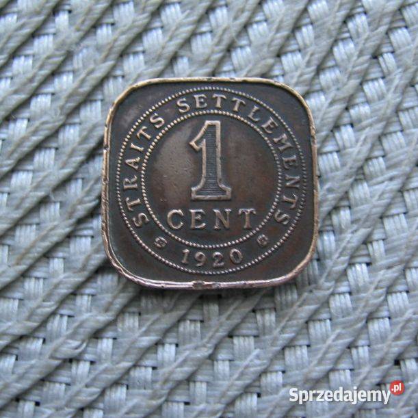 Straits Settlements 1 Cent 1920r Kalisz sprzedam