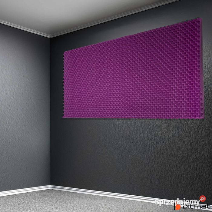 Panel akustyczny fala dźwiękochłonna fioletowa 4 Łąki