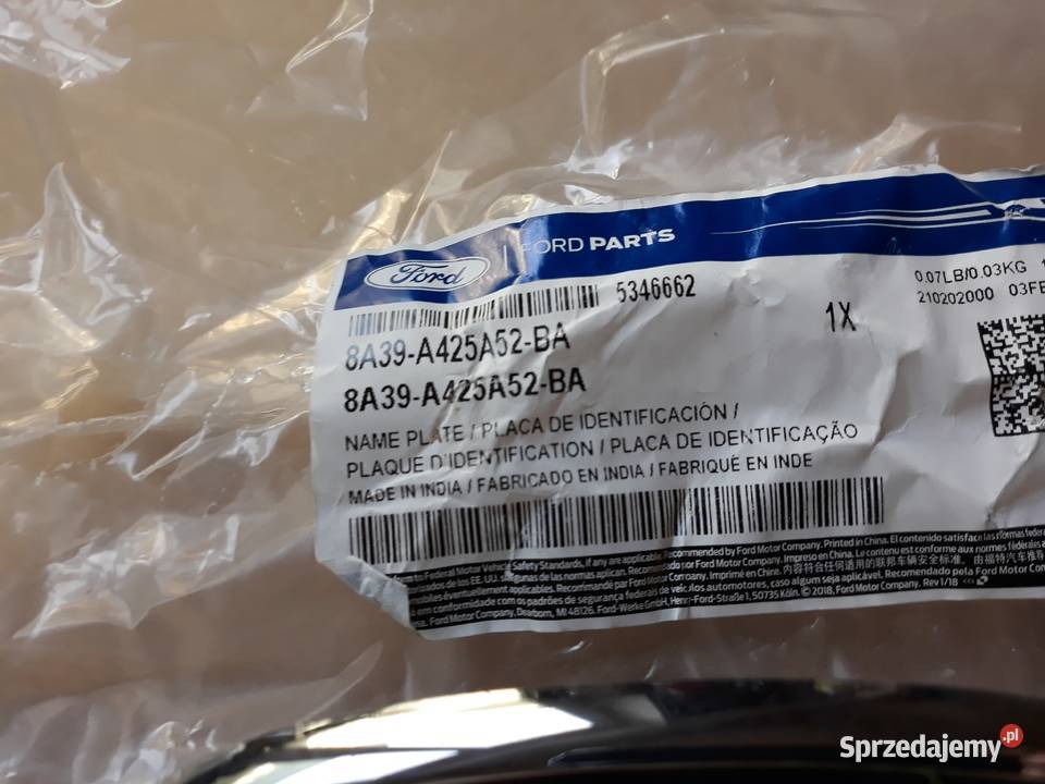 FORD KA ZNACZEK EMBLEMAT LOGO PRZÓD wielkopolskie Międzychód