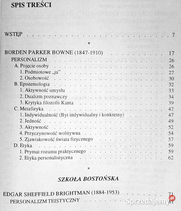 Personalizm amerykański Bogumił Gacka