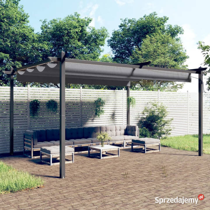 Altana ogrodowa ze zwijanym dachem 4x3 m mazowieckie Warszawa