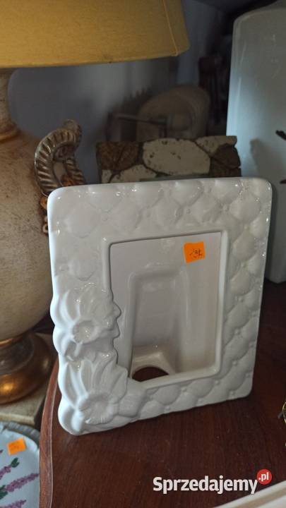 Porcelanowa stojąca ramka na zdjęcia sprzedam