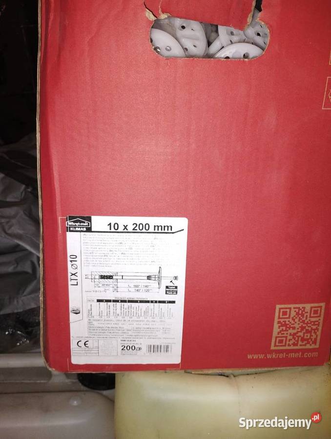 Łączniki izolacji WkrętMet 10 x 200 mm 200 Izolacje Sosnowiec sprzedam